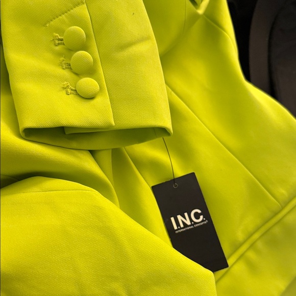 INC International Concepts Bright Green Blazer New size L - Picture 11 of 11